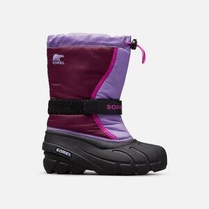 Sorel FLURRY™ little kids Boot Purple and Black Snow Boots 9